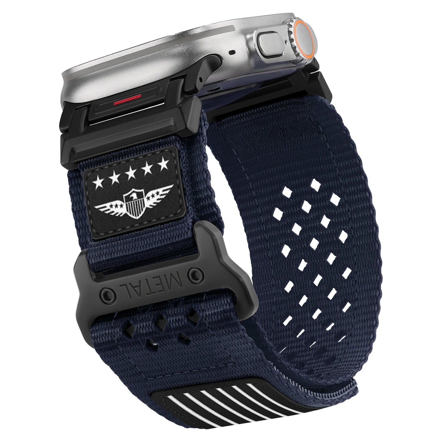 Rugged Nylon Strap for Apple Watch Ultra 2 49mm 46mm 44mm 45mm 42mm Sport bracelet correa iWatch Band series 10 9 7 6 5 4 8 se