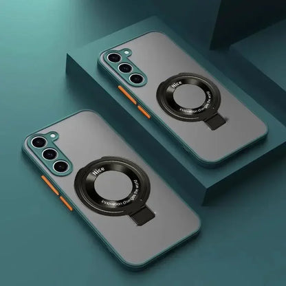 Luxury Matte Case For Samsung Galaxy S25 Edge S24 FE S23 S22 S21 Ultra Plus A56 A26 A36 A16 A15 Magnetic Magsafe Cover