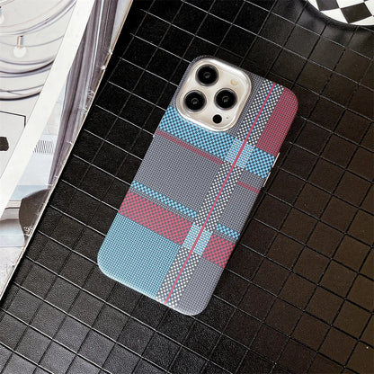 Colourful Kevlar Pattern For Magsafe Magnetic Phone Case For iPhone 16 15 11 12 13 14 Pro Max Luxury Wireless Charge Matte Cover