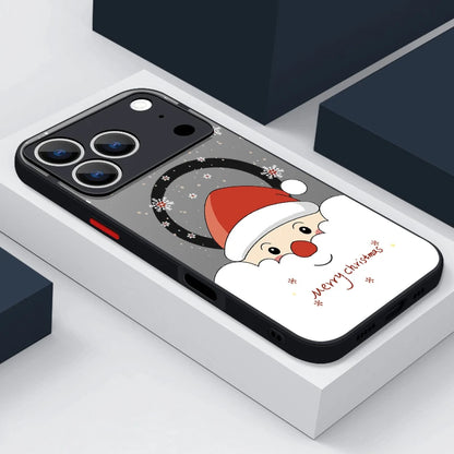 Magnetic Christmas Tree Phone Case For iPhone Air 17 16 15 Pro Max 13 12 Pro 14 Plus 11 For Magsafe Wireless Charge Hard Cover