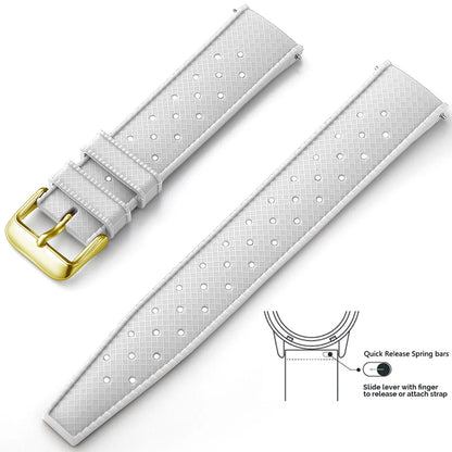 Tropical Silicone Watch Band Quick Release Watch Band 18mm 20mm 22mm Rubber Tropic Smart Watch Strap for Oris Seiko Citizen