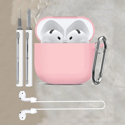 Silicone earphone case For Apple AirPods 4 Case Wirless hesdphones Earbuds case with   hook