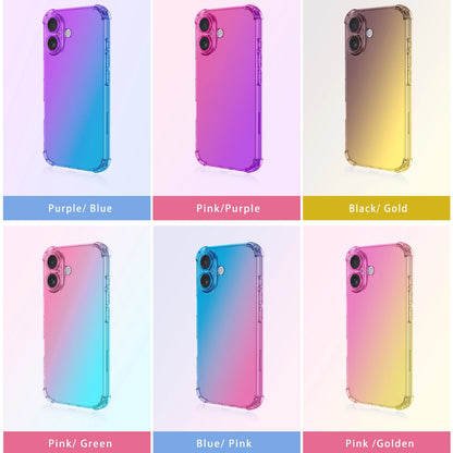 New Airbag Shockproof Gradient TPU Case for Apple iPhone 17 Pro Max iPhone 17 Air Protective Cover Back Shell Coque Fundas