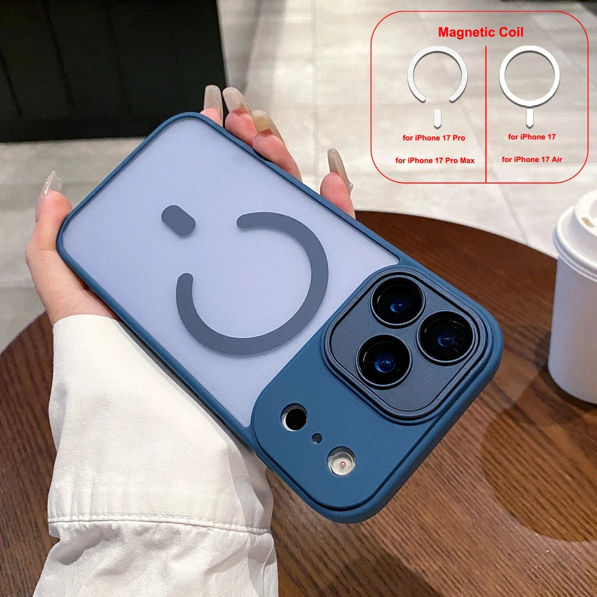 Magnetic Case for iPhone 17 Pro Max 17 Air Cover Matte Clear Shockproof Mag-safe Charge Camera Protector Lens Film Shell Fundas
