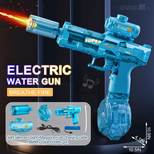 Summer New Ice Mouse Electric Water Gun Pistol Shooting Toy Full Automatic Shoot  Outdoor Toy For Children Boys Girl Adults Gift