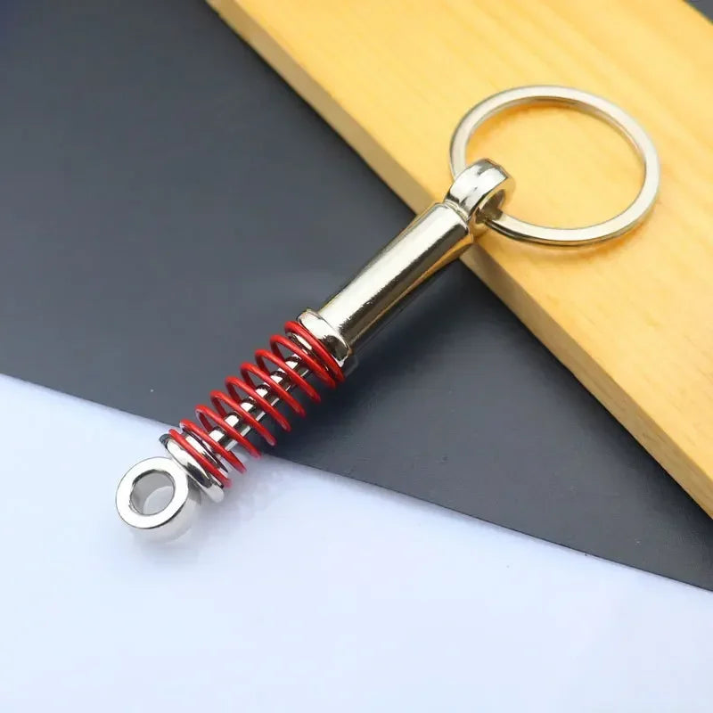 Creative Mini Auto Parts Car Wheel Keychain Auto Enthusiast Metal Keyring Accessories Key Ring Chain for Men Woman Lover Gift
