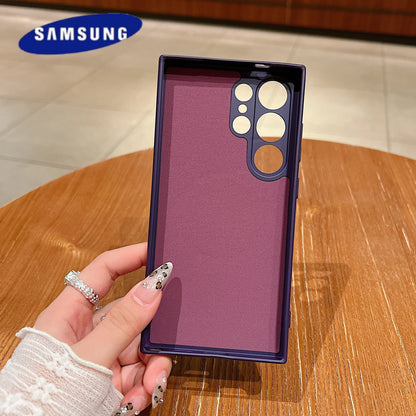 Luxury Liquid Silicone For Magsafe Magnetic Case For Samsung Galaxy S25 S24 S23 S22 Ultra Plus S21 FE Soft TPU Shockproof Cover
