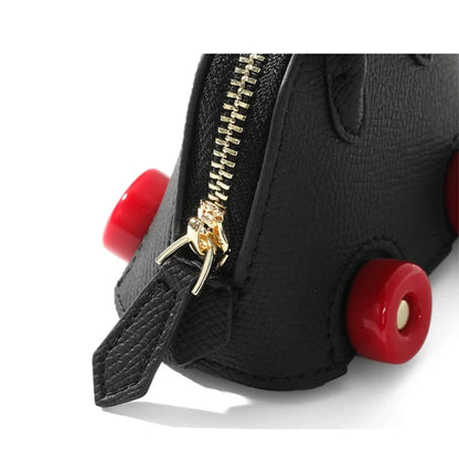 Car Styling Mini Bag Earphone Case For Airpods 4 Case 1 2 3 Pro Soft Leather Storage Bag With Lanyard For Car key Lipstick