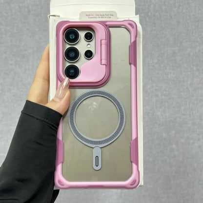 Shockproof Armor Military For Magsafe Case for Samsung Galaxy S25 S24 Ultra Plus S25Edge Wireless Charging Hard Defender Cover