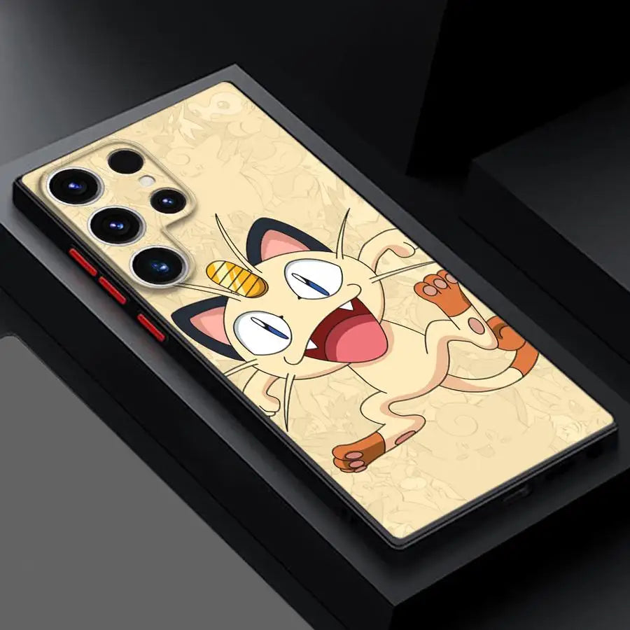 Pokemons Pikachus Anime Case for Samsung Galaxy S24 Ultra S23 Plus S25 S22 S21 FE S20 Note 20 S9 S10 Silicone Phone Cover