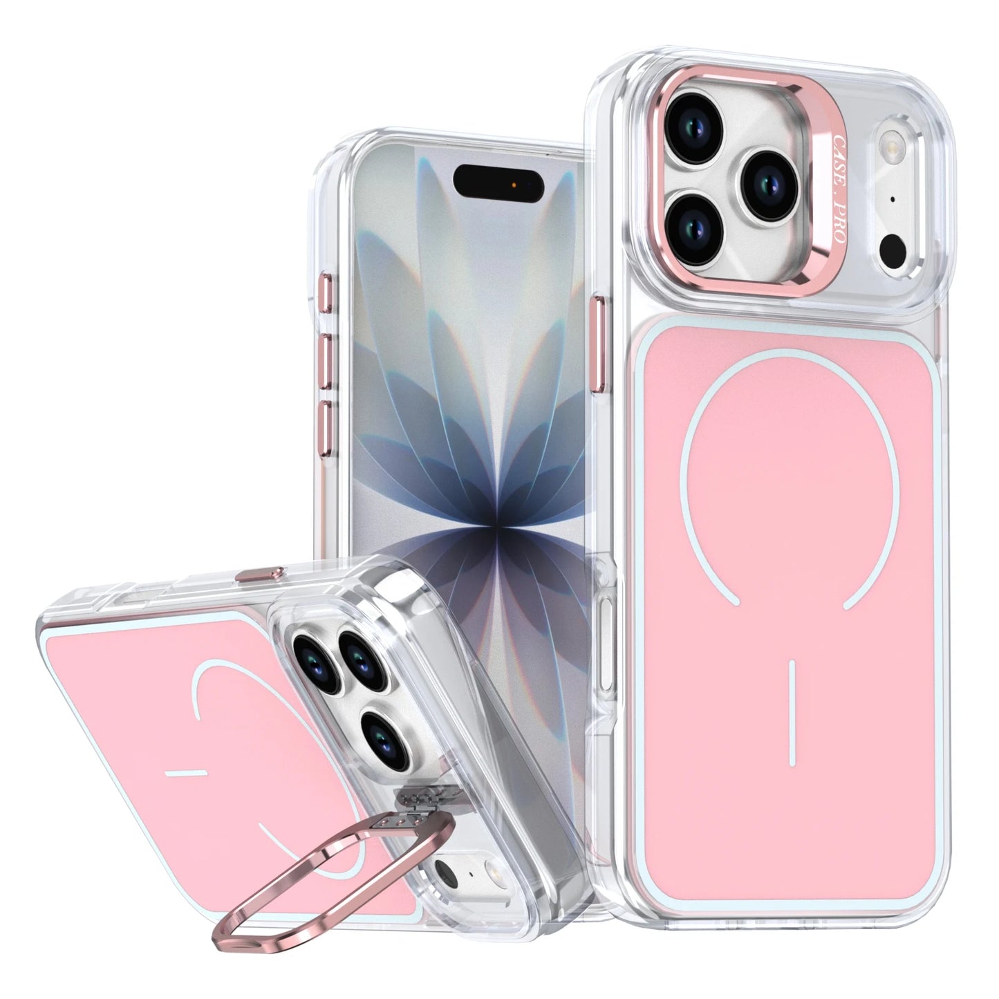 Luxury for Magsafe Magnetic  Clear Colorful border Case For iPhone 17 Pro Max Air 16 15 14  Plus 13 12 11 Wireless Charge Cover