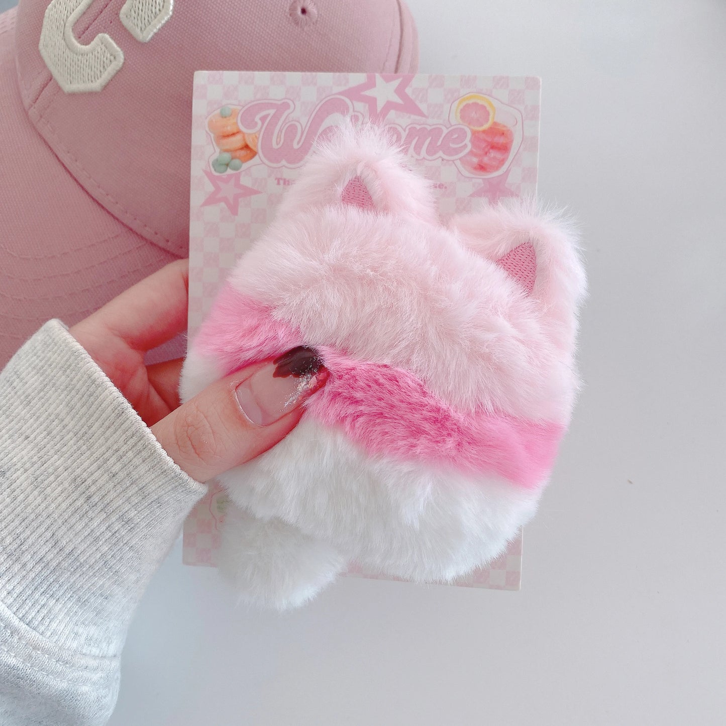 Cute Cat Soft Fur Furry Case for Apple Airpods 1 2 3 4 Pro 2 Wireless Earphone Protective Cover Charging Box for Airpods Pro 3