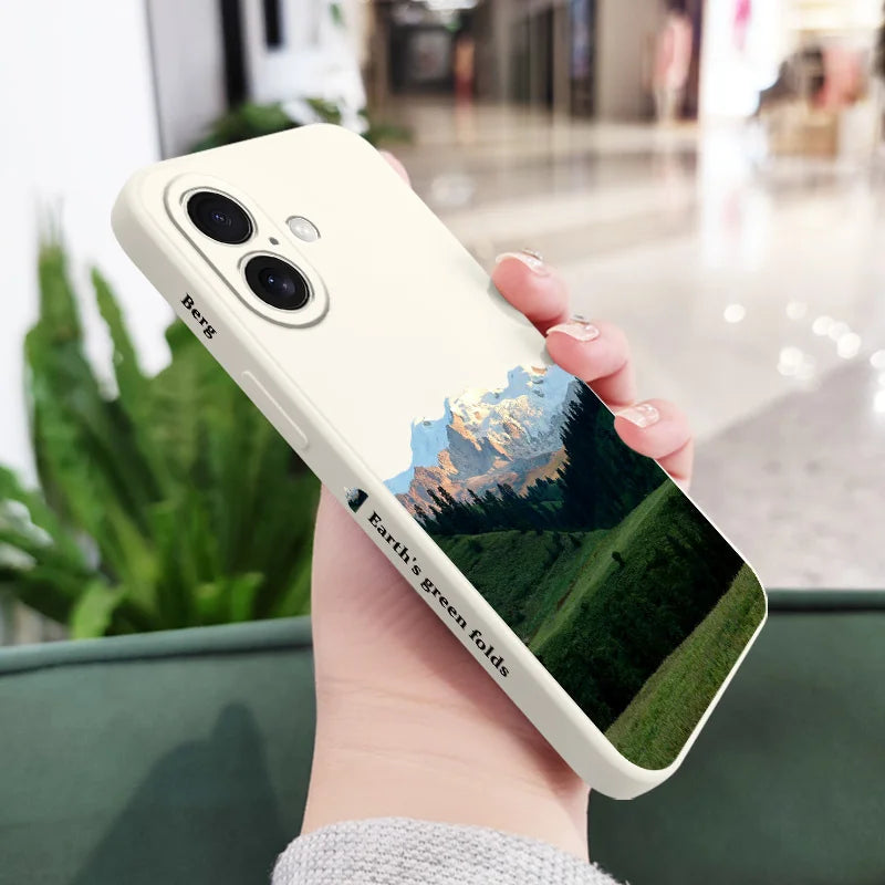 Charming Mountain Phone Case For iPhone 16 16e 15 14 13 12 11 X XR XS Plus Pro Max Mini Silicone Cover