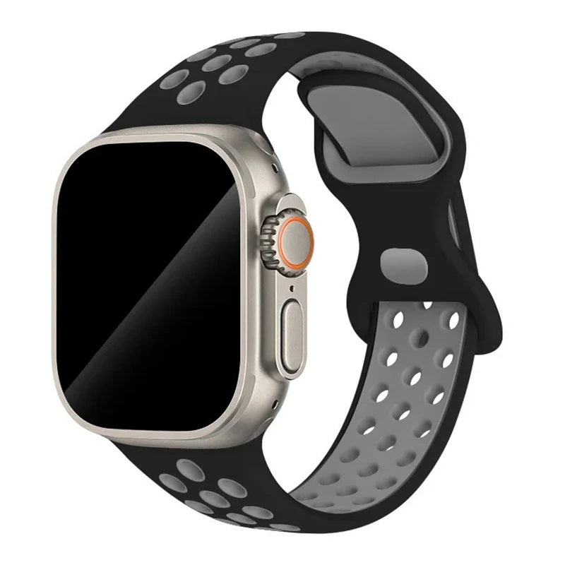 Strap For Apple Watch Band 46mm 44mm 49mm 45mm 40mm 41mm 38 42mm correa Breathable bracelet iwatch series 10 8 SE 7 6 5 9 Ultra