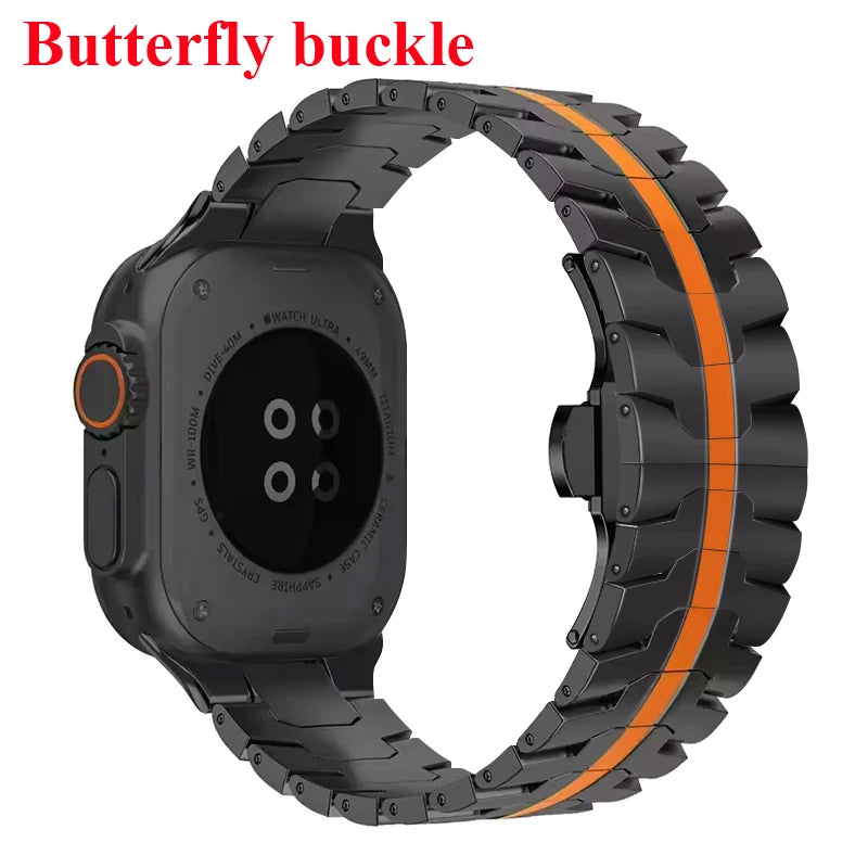 Stainless Steel Strap For Apple Watch Series 10 9 8 7 46mm 45mm SE 6 42mm 44mm Metal Bracelet Band For iWatch Ultra Ultra2 49mm