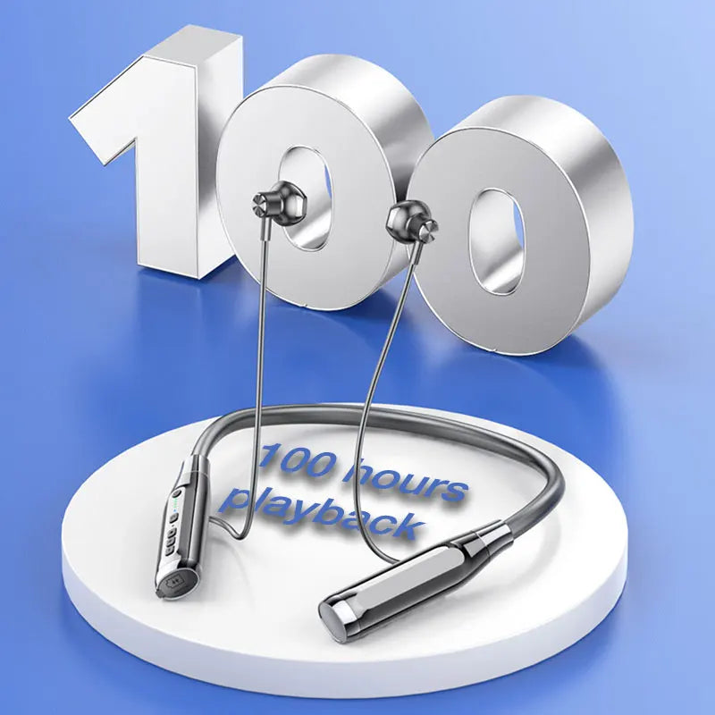 EARDECO 100 Hours Endurance Bluetooth Headphone Neckband Wireless Headphones Bass Auriculares Bluetooth Earphone with Mic Stereo