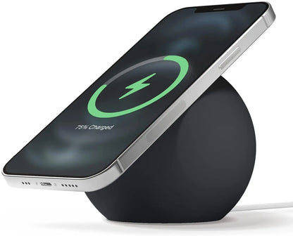 For Magsafe Stand for Apple Mobile Phone Magnetic Wireless Charging Stand Desktop Round Charging Base Silicone