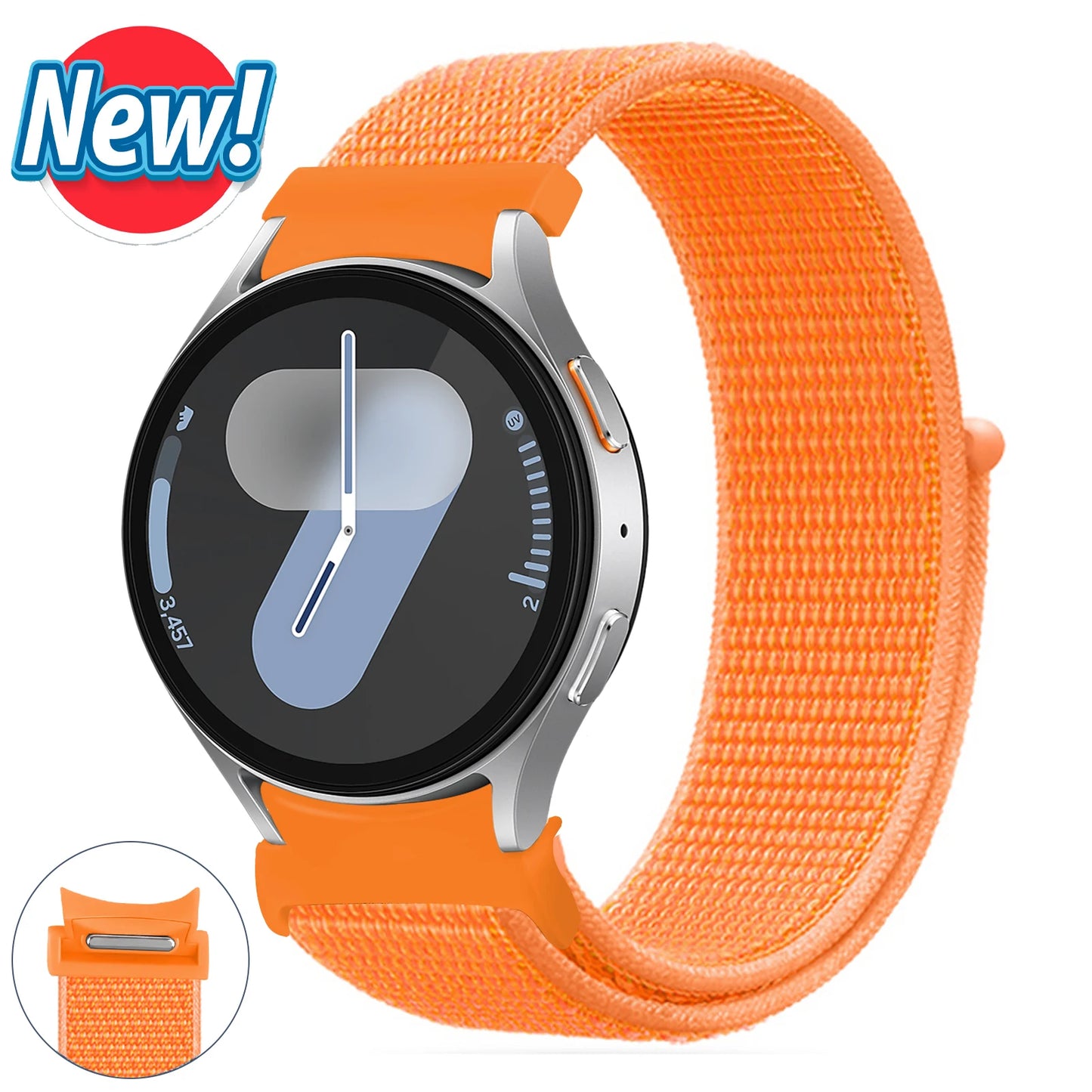 Nylon loop Band For Samsung Galaxy Watch 7 6 5 4 44mm 40mm 5 pro 45mm Sport 20mm bracelet Galaxy Watch6 Classic 47mm 43mm Strap