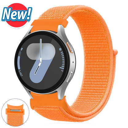 Nylon loop Band For Samsung Galaxy Watch 7 6 5 4 44mm 40mm 5 pro 45mm Sport 20mm bracelet Galaxy Watch6 Classic 47mm 43mm Strap