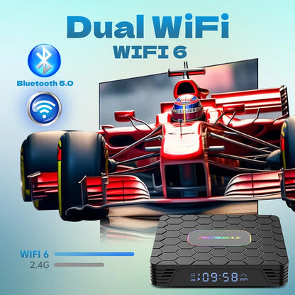 R69 Max Android 14 Smart TV Box Rockchip RK3528 Quad-core 8K HD Bluetooth5.0 Media Player Set-Top Box Support Google Netflix