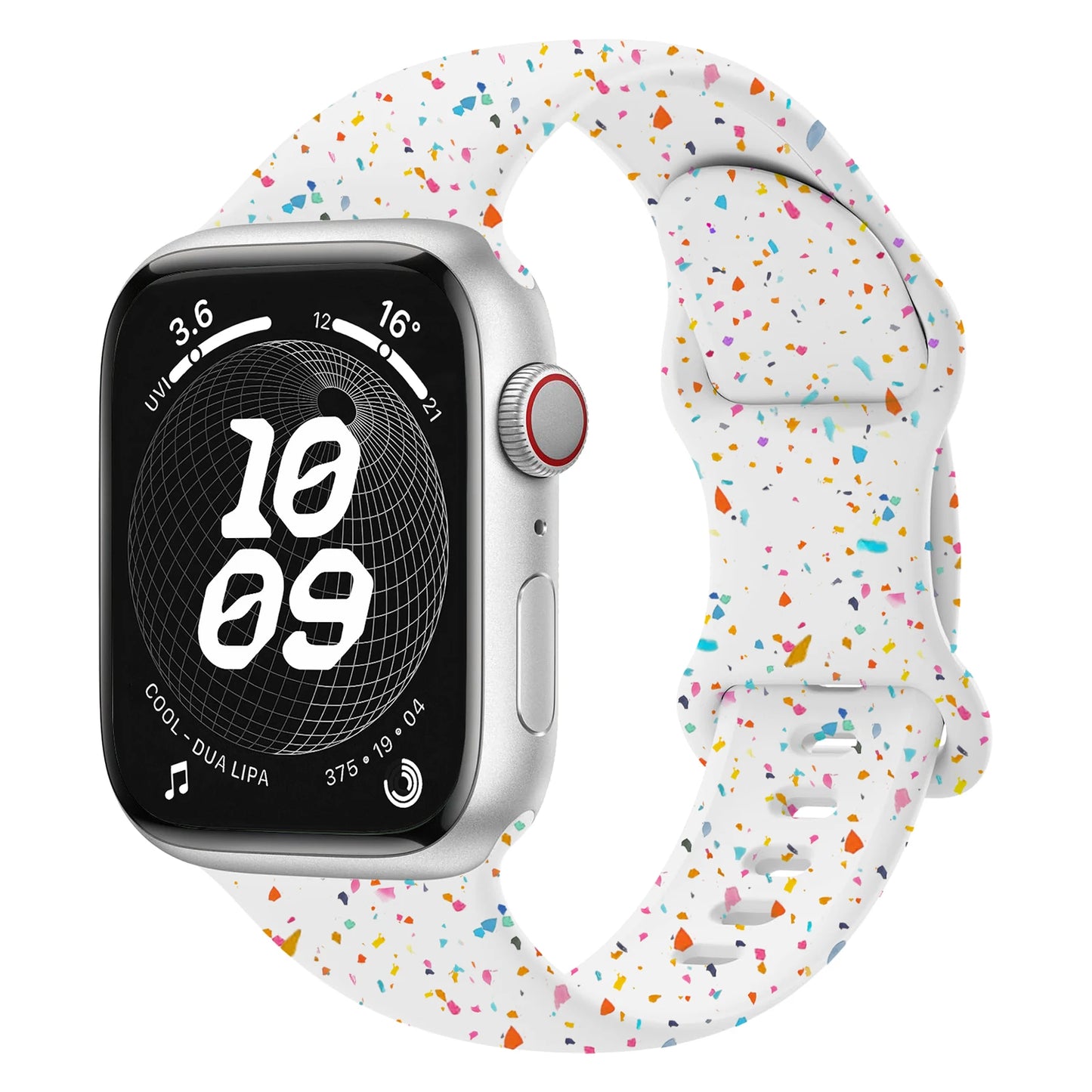 Soft Sport Silicone Loop Band for Apple Watch Series 3 to Ultra – Compatible with 38mm to 49mm Sizes, Adjustable Comfortable Bracelet Strap for iWatch Series 9, 8, 7, 6, 5, SE, Ultra 2