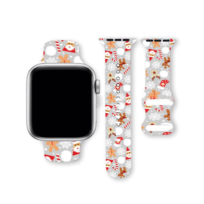 Christmas NEW year band For Apple Watch bands 41/42/44/45/46/49mm Holidays Xmas Santa Strap for iWatch Series Ultra SE 11 10 9 8