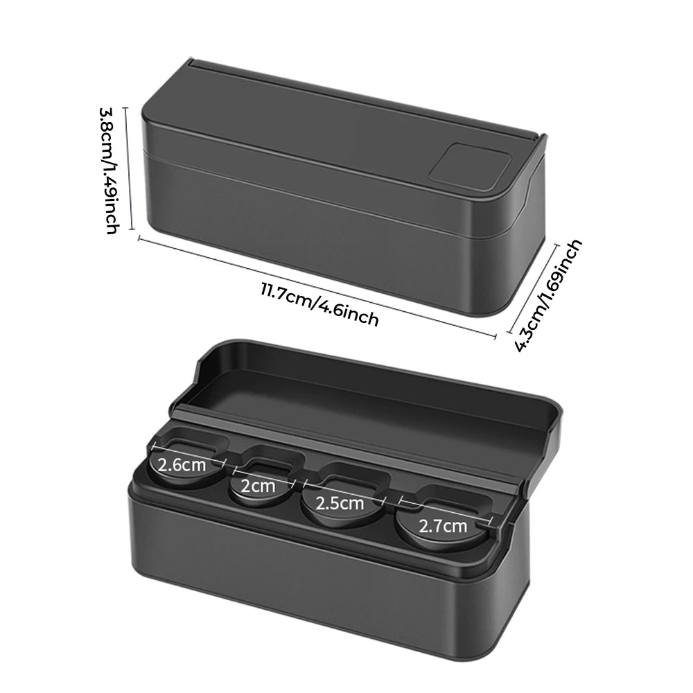 Car Coin Small Storage Home Dual Purpose Change Box Creative Coins Purse Euro Dispenser Holder Case Wallet Holders Money Boxes