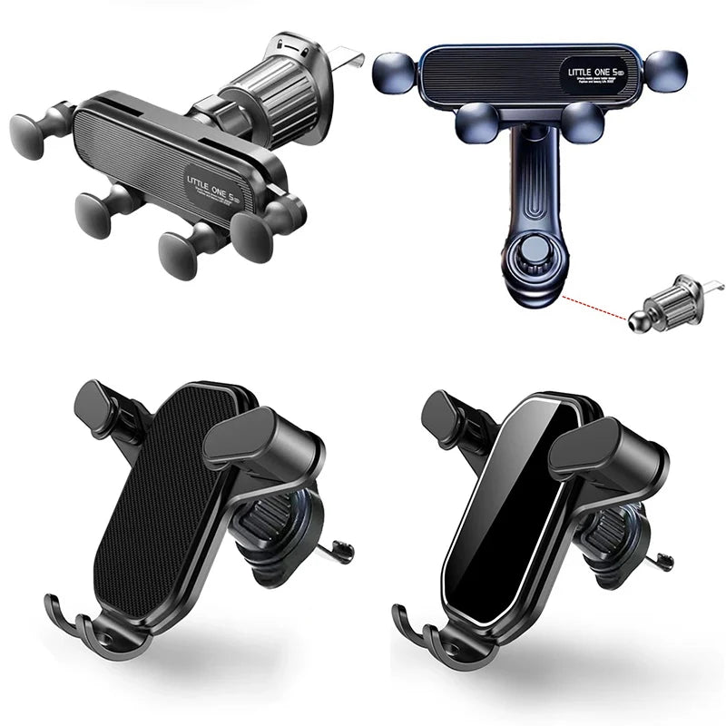 Universal Car Phone Holder with Ventilation Hook for 360 Degree Rotation Installation Anti Shake Supports All Phone Xiaomi