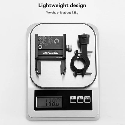 Handlebar Mobilephone Support Aluminium Alloy Bike Phone Support Bracket 360 Degree Rotation Shockproof Cycling Accessories - covers4phones