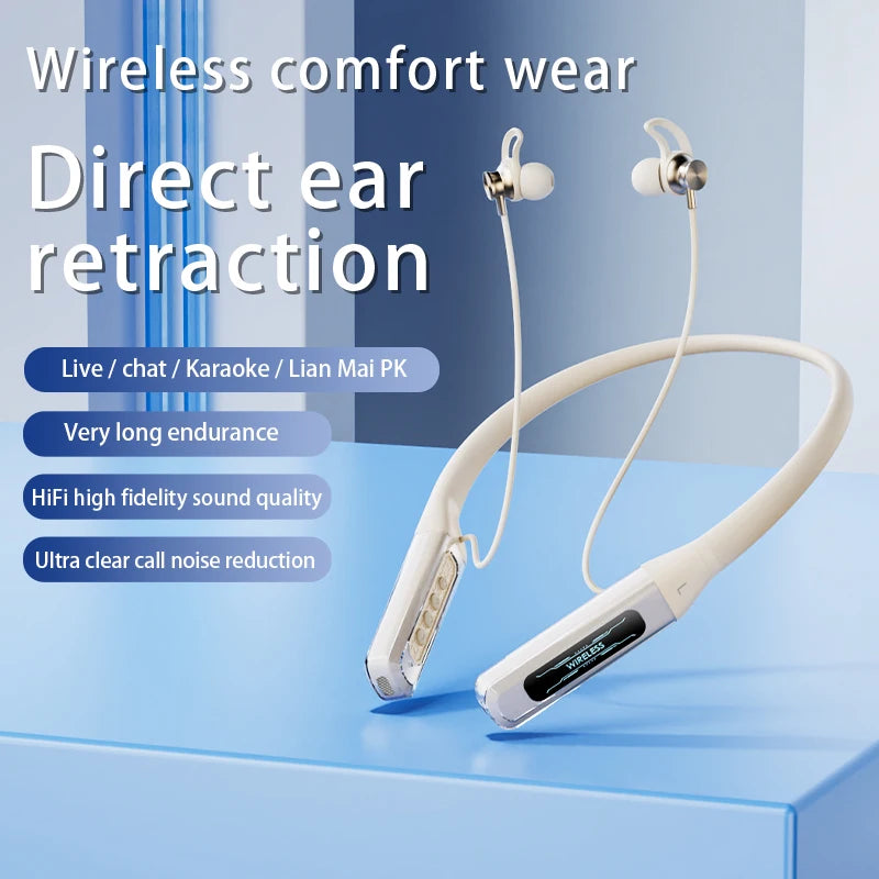 EARDECO Bass Bluetooth Earphone Neckband Earphones Sport Wireless Headphones  Stereo Handsfree Headset with Mic Big Moving Coil