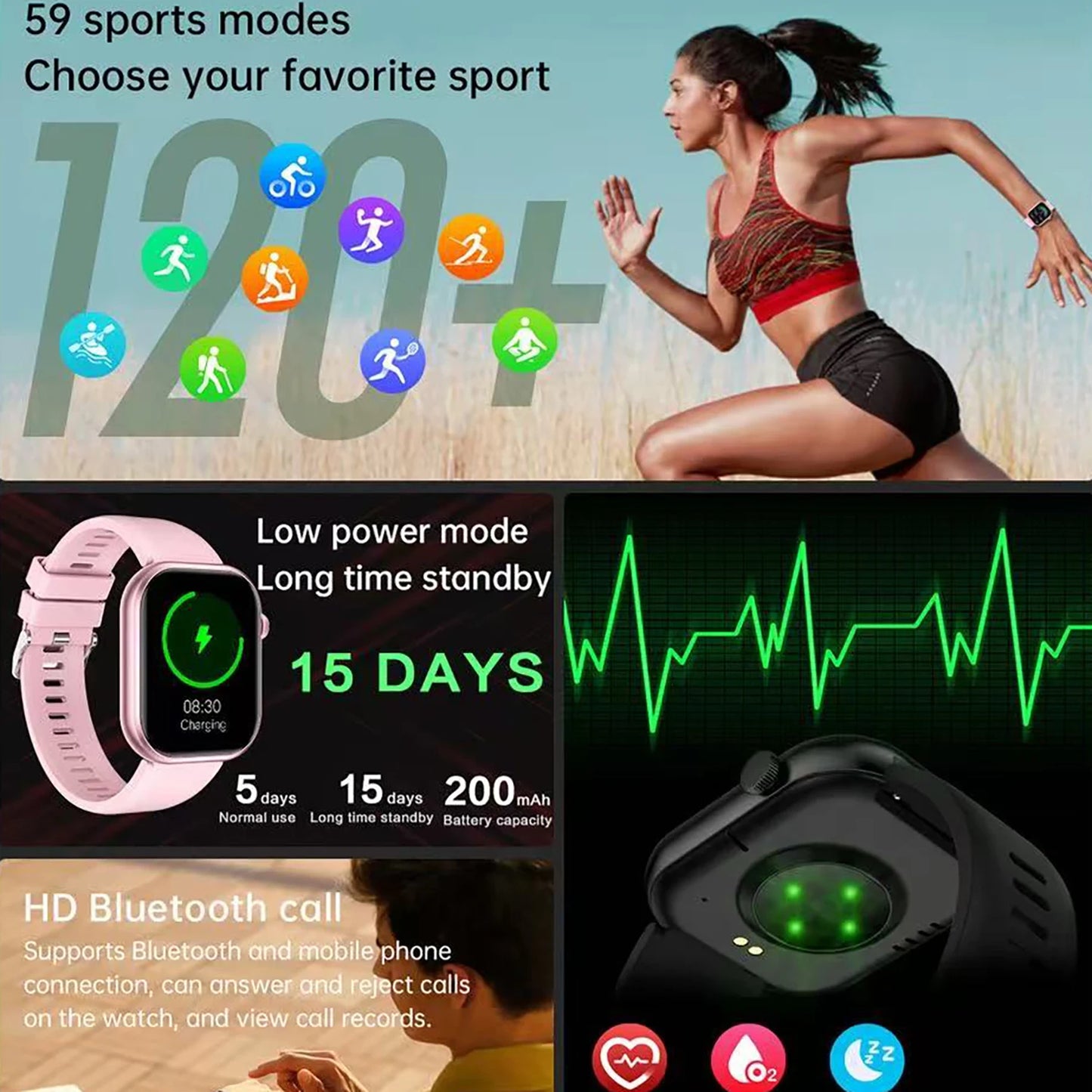 New 2026 Watch 10 NFC Bluetooth Call Smart Watch Women Men Heart Rate Voice Assistant 100+Sports Ladies Smartwatch For Xioami