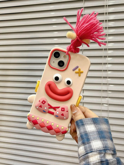 3D Sausage Mouth Girl Suitable For iPhone 14 Phone Case 15 Pro Max 12 11 Anti drop Silicone 13 Full Cover