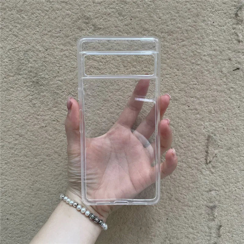 Japan The Great Wave Of Kanagawa Phone Case For Google Pixel 9 Pro XL 10 8A 8 7 Pro 8 7 6A 5G Anime Scenery Clear Soft Cover Bag