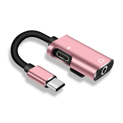 Type C To 3.5mm Jack Adapter For Xiaomi Huawei Type C Audio Splitter Headphone Cable Earphone Aux 3.5 Adapter Charger Usb-C