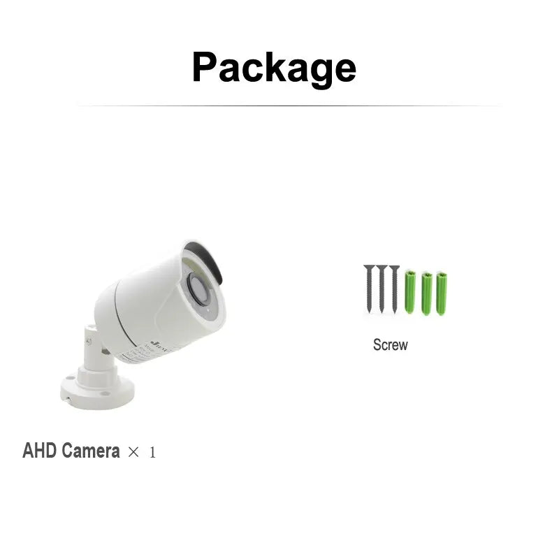 AHD Camera 1080P AHD Security Surveillance High Definition Outdoor Waterproof CCTV Infrared NightVision Bullet Wired Home Camera