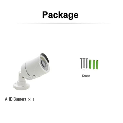 AHD Camera 1080P AHD Security Surveillance High Definition Outdoor Waterproof CCTV Infrared NightVision Bullet Wired Home Camera
