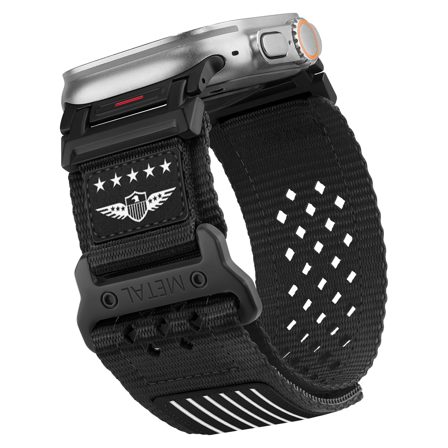 Rugged Nylon Strap for Apple Watch Ultra 2 49mm 46mm 44mm 45mm 42mm Sport bracelet correa iWatch Band series 10 9 7 6 5 4 8 se