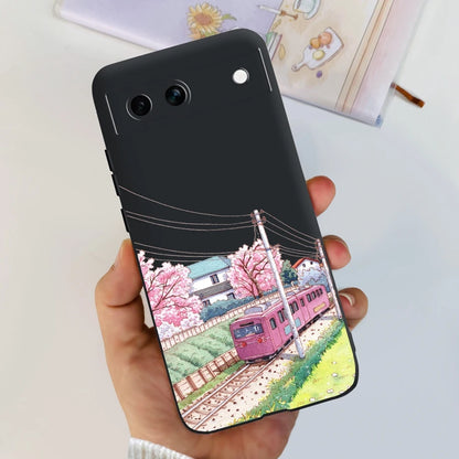For Google Pixel 8A Case Stylish Painted Cover Soft TPU Shockproof Phone Case For Google Pixel 8 Pro Pixel8A Fundas Coque Bumper