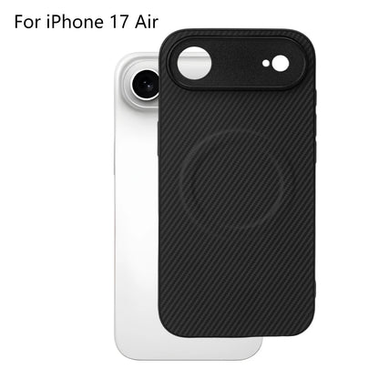 Carbon Fiber for IPhone 17 Pro Case Strong Magnetic Phone Case Slim Thin Smooth TPU Bumper for IPhone 17/17 Pro/17 Air/17 ProMax