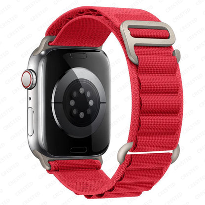 for Apple watch Straps 45mm 46mm 49mm 42mm iwatch Band 44mm 41mm 40mm Nylon Alpine bracelet correa Series 10 9 8 7 6 SE Ultra 2