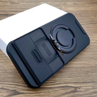 Fashion Shockproof Armor Case For Google Pixel 10 9 Pro XL 9A 7 Pro Sliding Camera Non-Slip Protect Cover With Rotatable Bracket