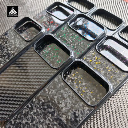 Magnetic Forged Glossy Carbon Fiber Case for New iPhone 17 /17 Air /17Pro /17 Pro Max Wireless Charging Back Cover with MagSafe
