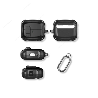 Security Lock Cover for Samsung Galaxy Buds 3 Pro Buds3 buzz 3 Pro Case Shockproof Funda For Samsung Buds 3 Pro Sleeve With Hook