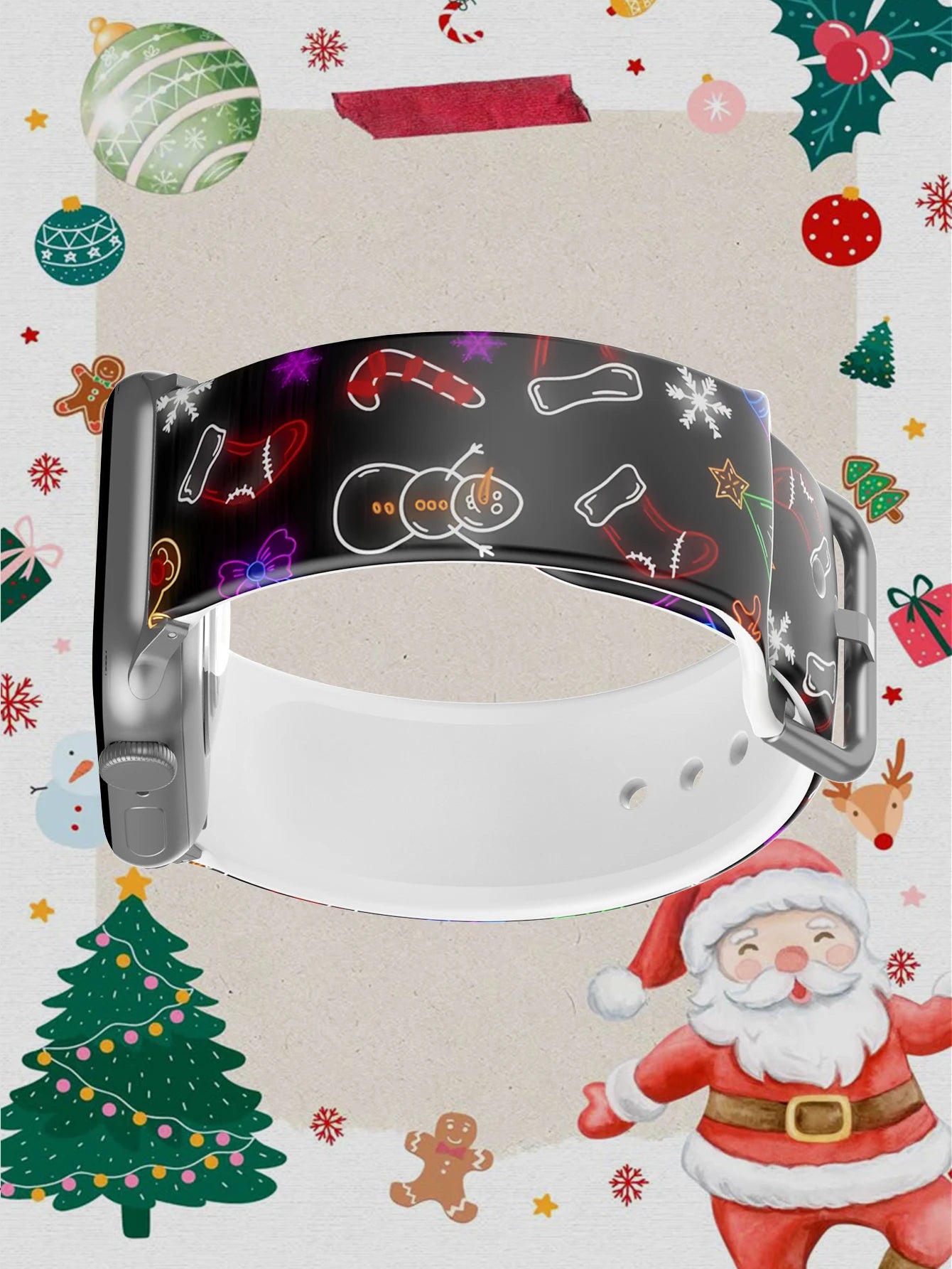 Winter Christmas Series For Apple Watch Band 45mm 44mm 40mm 41 42-38mm Bracelet iwatch Series 8 7 SE 3-6 9 10 11 Ultra 3 49mm