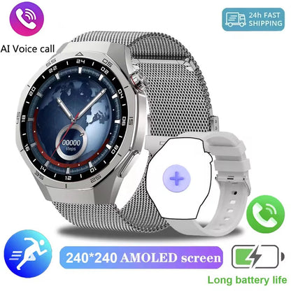 New GT5 Pro Upgrade SOS Smart Watch 2026 AMOLED Dynamic Lsland Heart Rate Sleep Monitoring Bluetooth Call Watch 5 Max Smartwatch