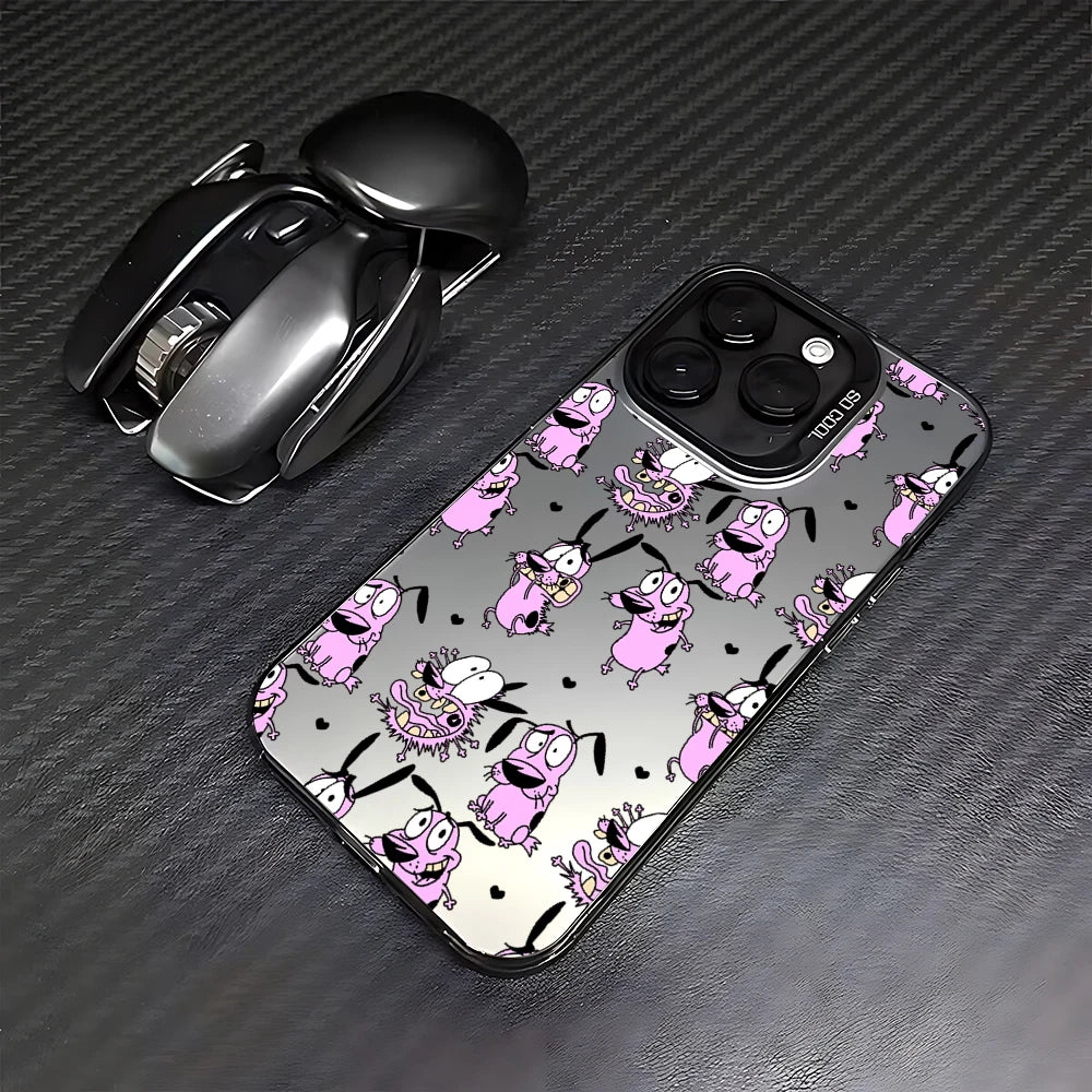 CARTOON COURAGEOUS c-cowardlys Dog Case for Samsung Galaxy S25 S24 S23 S22 S21 S20 Note20 Ultra Plus M31 4G 5G Matte Shockproof