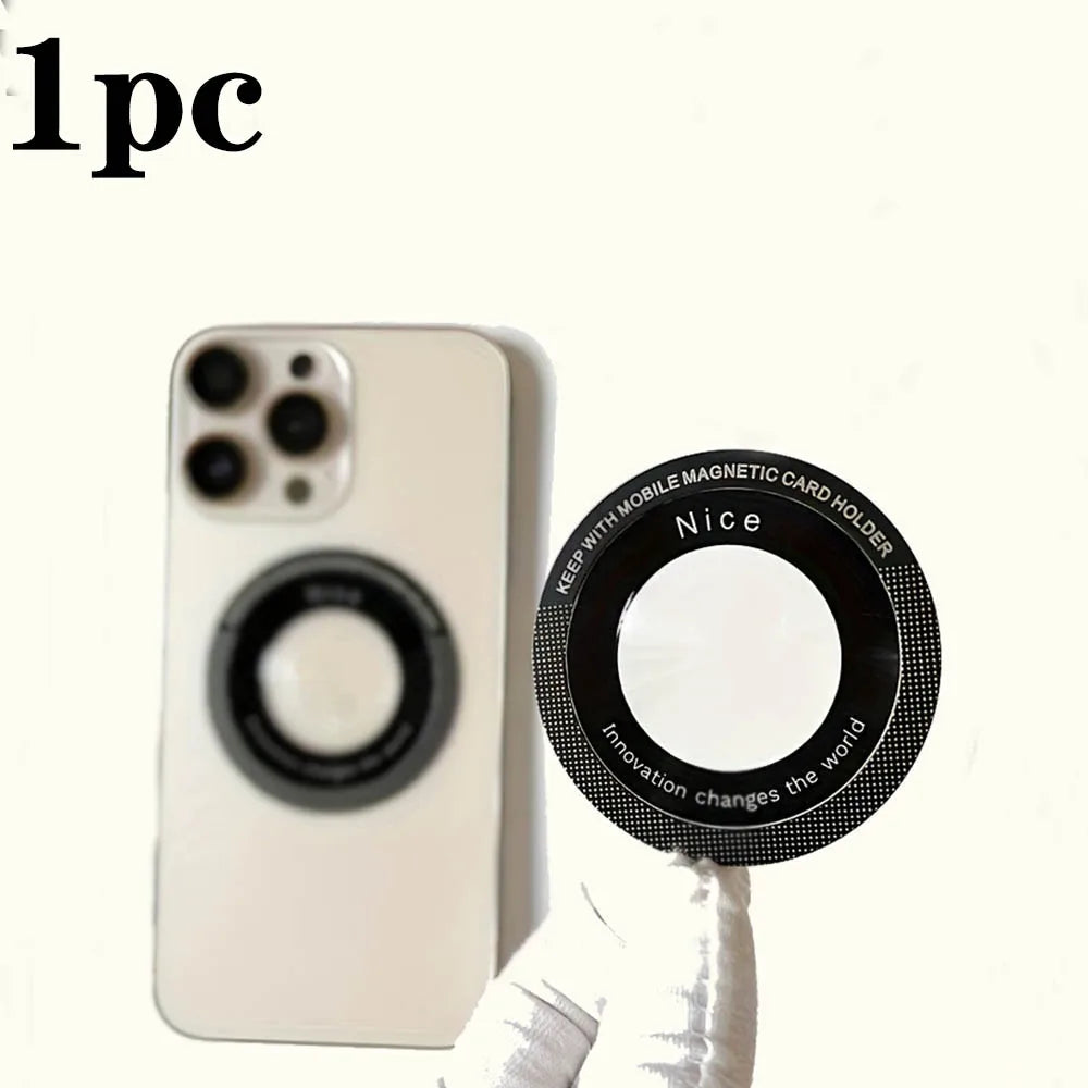 Vacuum magnetic phone holder, Magsafe suction cup phone holder, 360 ° adjustable magnetic phone holder, pocket sized foldable