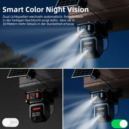 Dual Lens Solar Camera WIFI Security Outdoor Surveillance Camera Solar Panel with Battery CCTV security PZT IP cameras