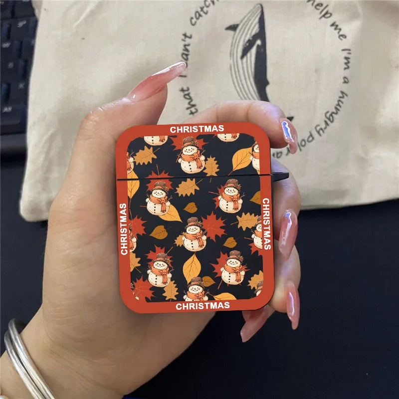 Christmas Tree Graphic Print Earphone Case For AirPods Pro 2 Lovely Silicone Protective Cover For  AirPods 1 2 3 4 2024 Coque