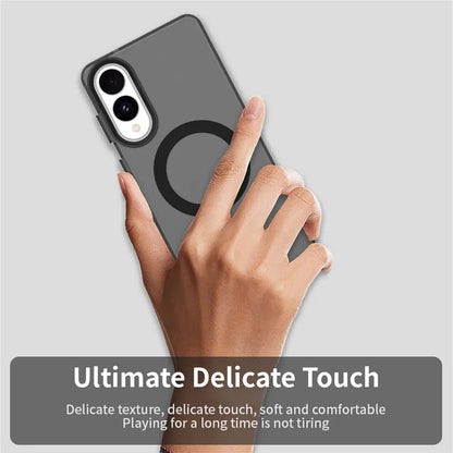 Magnetic Wireless Charge For Magsafe Case for Samsung Galaxy S23 FE S24 Plus S25 Ultra Edge Matte Translucent Cover